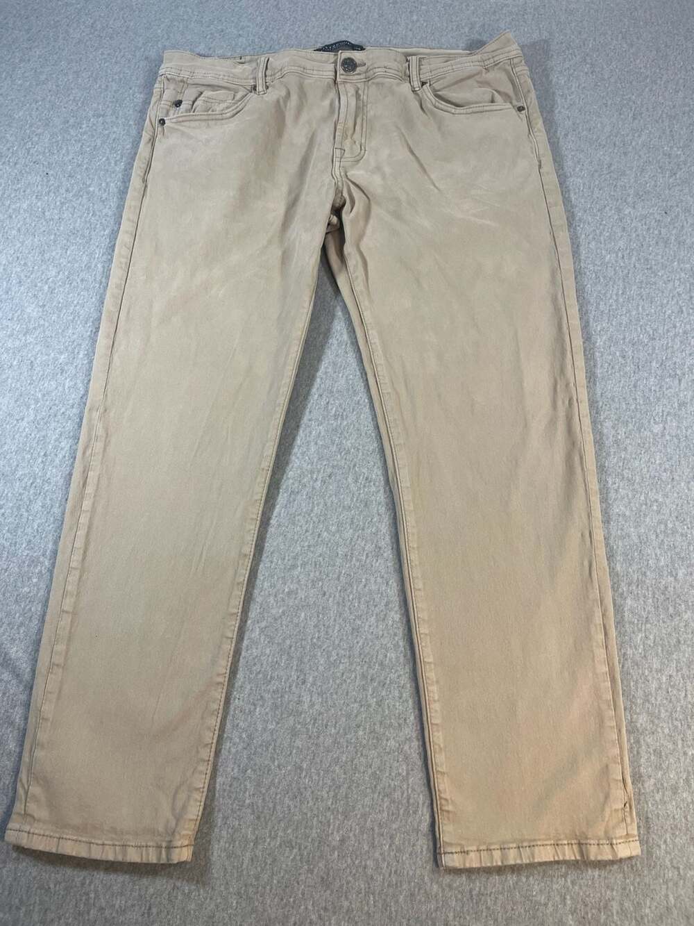 Liverpool Los Angeles Kingston Modern Straight Khaki Twill Pants 38W 30L(28)